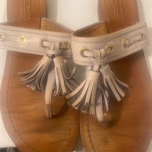 Tan Coach Summer Sandal